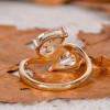 3ctw Pear Cut Asymmetric Toi Et Moi Promise Ring