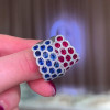 8ctw Oval Cut Blue Sapphire/Ruby Paved Wedding Band