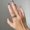 Round and Baguette Cut Art-deco Simple Knot Wedding Band