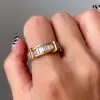 Round and Baguette Cut Art-deco Simple Knot Wedding Band