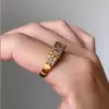 Round and Baguette Cut Art-deco Simple Knot Wedding Band
