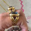 7.5ct Cushion Cut Blue Sapphire Modern Cocktail Ring