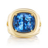 7.5ct Cushion Cut Blue Sapphire Modern Cocktail Ring
