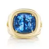 7.5ct Cushion Cut Blue Sapphire Modern Cocktail Ring