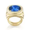 7.5ct Cushion Cut Blue Sapphire Modern Cocktail Ring