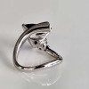 5ct Trillion Cut Tanzanite Blue Asymmetric Modern Promise Ring
