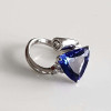 5ct Trillion Cut Tanzanite Blue Asymmetric Modern Promise Ring
