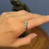 3.5ctw Round Cut Two Tone Bypass Engagement Ring