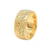 Flush Set Satin Finish Texture Matte Starry Wedding Band