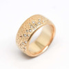 Flush Set Satin Finish Texture Matte Starry Wedding Band
