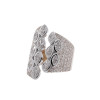 4ctw Marquise Cut Asymmetric Vintage Cocktail Ring