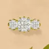 7ctw Cushion Cut Vintage Filigree Three Stone Engagement Ring