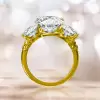 7ctw Cushion Cut Vintage Filigree Three Stone Engagement Ring