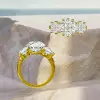 7ctw Cushion Cut Vintage Filigree Three Stone Engagement Ring