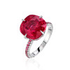 9.5ct Cushion Cut Fuchsia Pink Sapphire Cocktail Ring