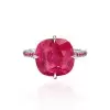 9.5ct Cushion Cut Fuchsia Pink Sapphire Cocktail Ring