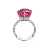 9.5ct Cushion Cut Fuchsia Pink Sapphire Cocktail Ring