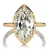 3.8ct Marquise Cut Simple Vintage Engagement Ring