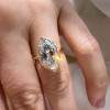 3.8ct Marquise Cut Simple Vintage Engagement Ring