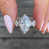 3.8ct Marquise Cut Nature-inspired Vintage Engagement Ring