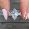 3.8ct Marquise Cut Nature-inspired Vintage Engagement Ring