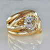 2.7ct Round Cut Nature-inspired Free-form Engagement Ring