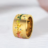3ctw Flush Set Multicolor Sapphire Starry Ring