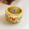 3ctw Flush Set Multicolor Sapphire Starry Ring