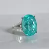 12ct Oval-shaped Paraiba Tourmaline Classic Cocktail Ring
