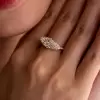 2.5ct Horizontal-Set Marquise Cut Halo Engagement Ring