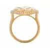 2.5ct Horizontal-Set Marquise Cut Halo Engagement Ring
