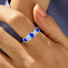 7ctw Oval Cut Vintage Five Stone Engagement Ring