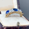 7ctw Oval Cut Vintage Five Stone Engagement Ring