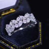 5ct Radiant Cut Three-Pieces Vintage Lace Wedding Ring Set
