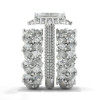 5ct Radiant Cut Three-Pieces Vintage Lace Wedding Ring Set