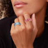 5ctw Scattered Paved Multicolor Sapphire Starry Band
