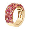 5ctw Scattered Paved Multicolor Sapphire Starry Band