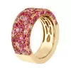 5ctw Scattered Paved Multicolor Sapphire Starry Band