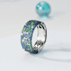 5ctw Scattered Paved Multicolor Sapphire Starry Band