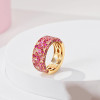 5ctw Scattered Paved Multicolor Sapphire Starry Band
