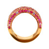 5ctw Scattered Paved Multicolor Sapphire Starry Band
