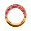5ctw Scattered Paved Multicolor Sapphire Starry Band