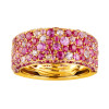5ctw Scattered Paved Multicolor Sapphire Starry Band