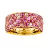 5ctw Scattered Paved Multicolor Sapphire Starry Band
