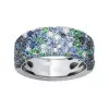 5ctw Scattered Paved Multicolor Sapphire Starry Band