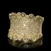 4ctw Round Cut Bezel-set Cluster Firework Cocktail Ring