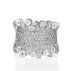 4ctw Round Cut Bezel-set Cluster Firework Cocktail Ring