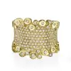 4ctw Round Cut Bezel-set Cluster Firework Cocktail Ring