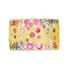 Flush Set Multicolor Sapphire Wide Starry Band Rainbow Ring