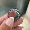 6ctw White and Blue Sapphire Bypass Cocktail Ring